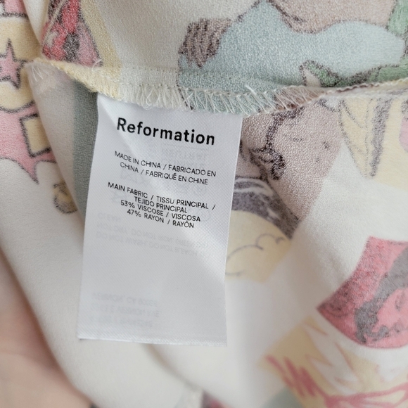 Reformation Presley Dress in Comic Book size 8 NWT - Picture 8 of 11